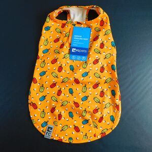 RC Pets Zephyr Cooling Vest Small Orange Popsicles Dog, Reflector Tab NEW NWT